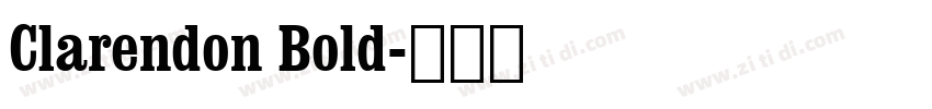 Clarendon Bold字体转换